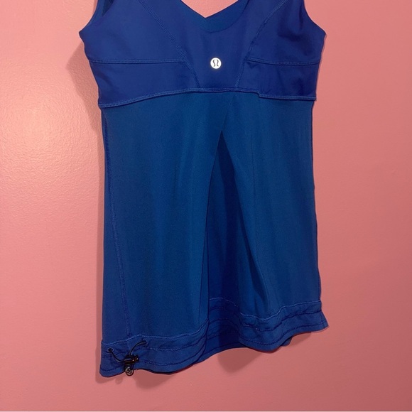 Lululemon Tank Top Women's Size 6 US Blue Tank Me Tank Breezy Mesh W1EE66S - Picture 10 of 11